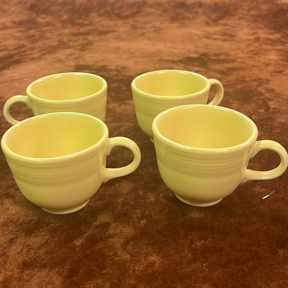Set of 4 Fiesta Tea Cups